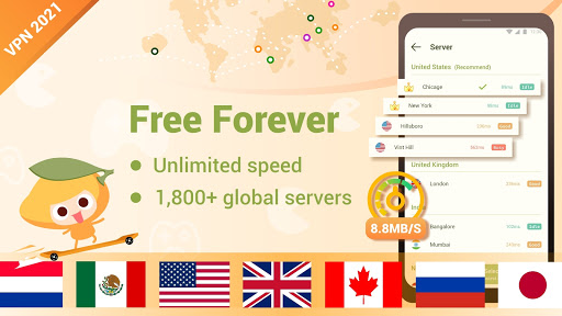 Mango VPN - Best Free VPN & Unlimited High Speed Screenshot 1 