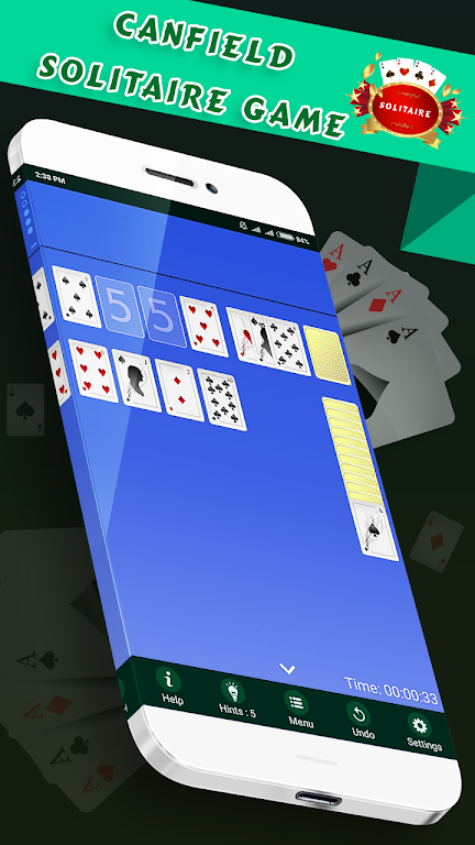 Canfield Solitaire  -  Free Classic Card Game Screenshot 2