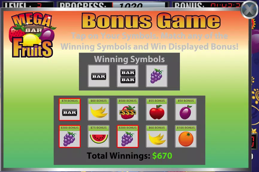 Mega Fruits Slot Machine Screenshot 3