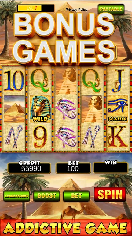 Slot Machine: New Pharaoh Slot - Casino Vegas Feel Screenshot 3