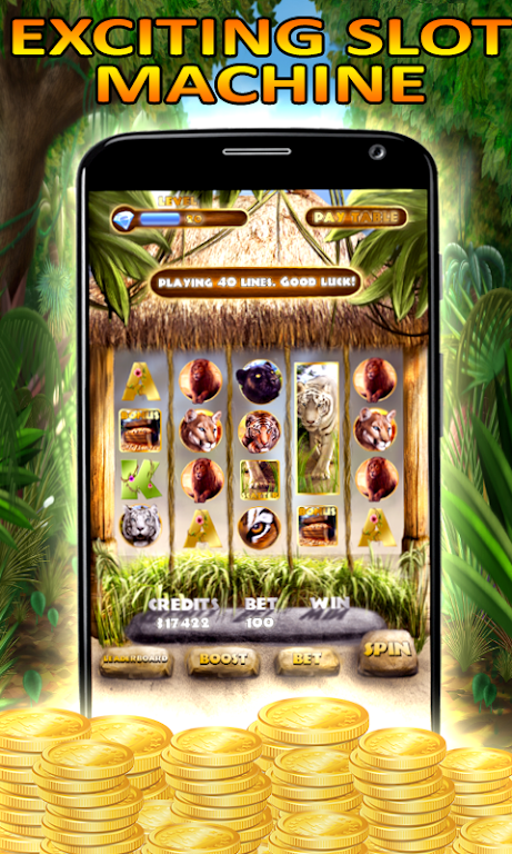 Slot Machine: Wild Cats Slots Screenshot 1