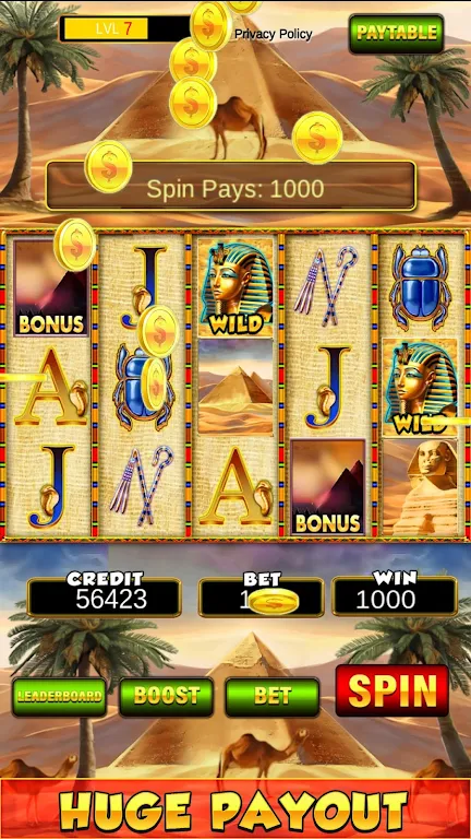 Slot Machine: New Pharaoh Slot - Casino Vegas Feel Screenshot 1