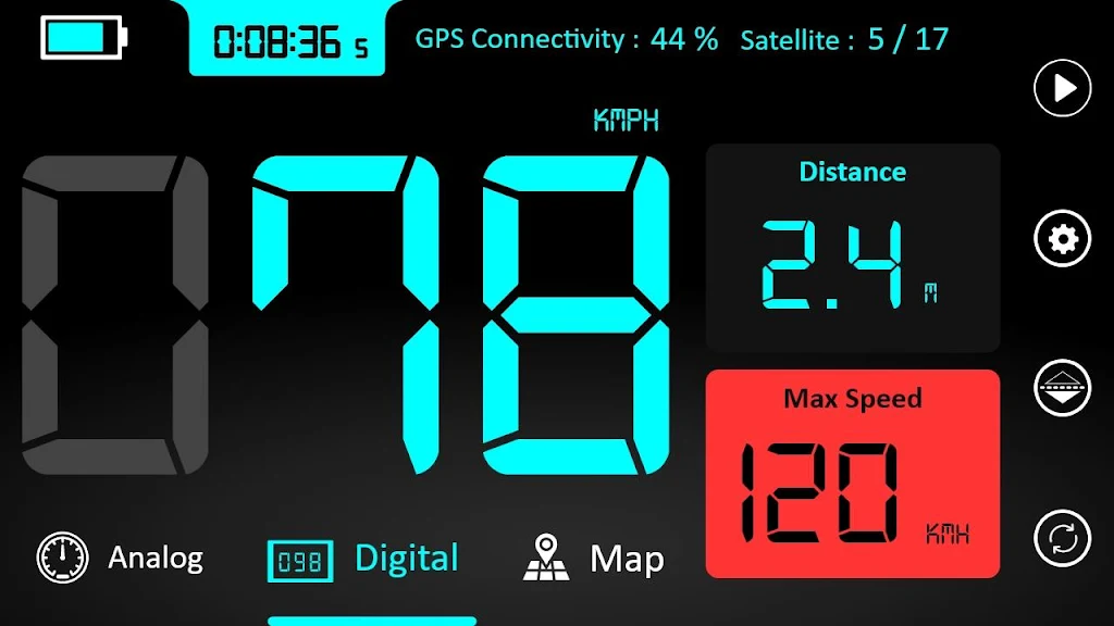 GPS Speedometer - Odometer App Screenshot 1 