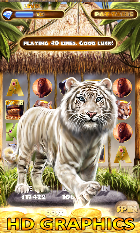 Slot Machine: Wild Cats Slots Screenshot 2