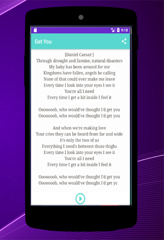Daniel Caesar Get You Lyrics Screenshot 3 