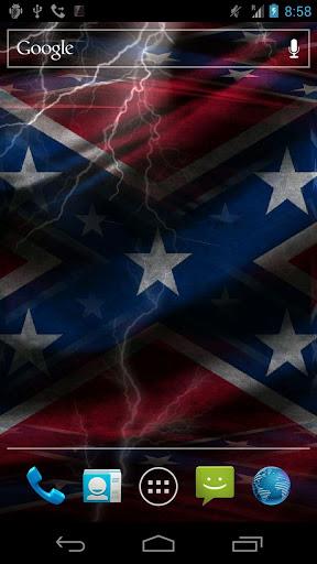 3D Rebel Flag Live Wallpaper Screenshot 1 