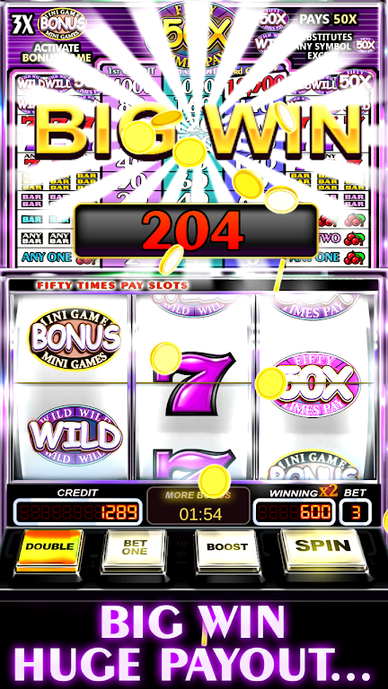 Free Slot Machine 50X Pay Screenshot 2 