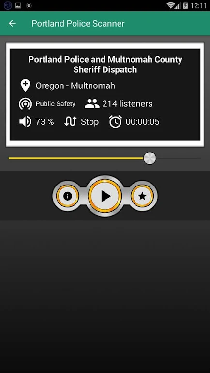 Portland Police Scanner Free Police Scanner App Screenshot 1