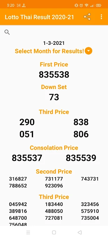 Thailand Lottery Result Today (Lotto Thai) Screenshot 4 