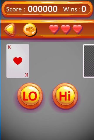 Hi-Lo Card Fast game Screenshot 2 