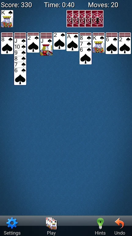 Spider Solitaire- Classic card game Screenshot 1 