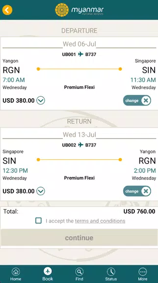 Myanmar National Airlines Screenshot 3