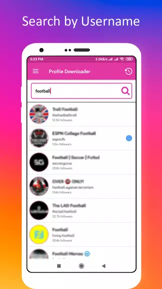 Profile Picture Downloader for Instagram Screenshot 1