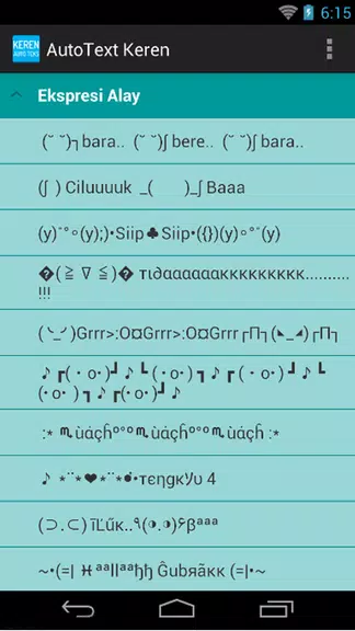 Auto Text Keren for Android Screenshot 4