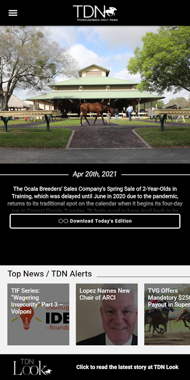 TDN: Thoroughbred Daily News Screenshot 1 