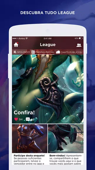 Lendários Amino para League of Legends Português Screenshot 2