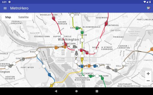 MetroHero: WMATA DC Metrorail Screenshot 3 
