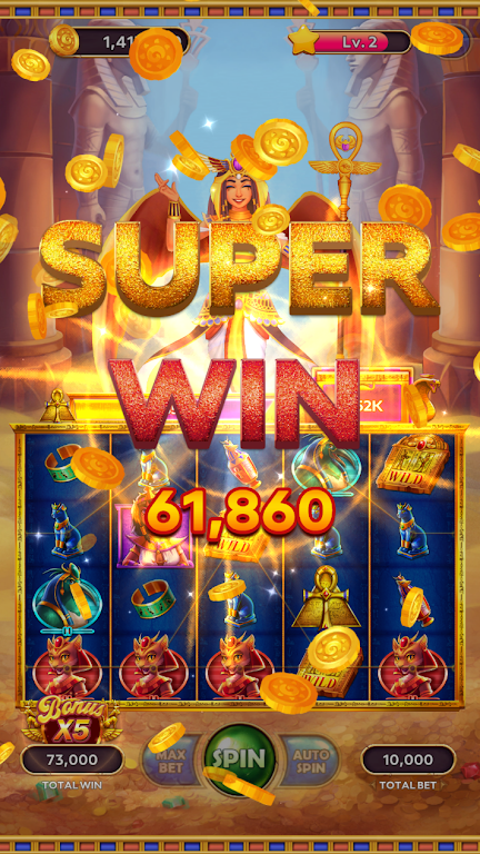 Cleopatra Quest: Slots Mystery Screenshot 2