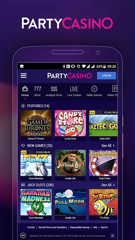 PartyCasino Casino: Roulette, Blackjack, & Slots Screenshot 1 