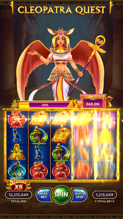 Cleopatra Quest: Slots Mystery Screenshot 1