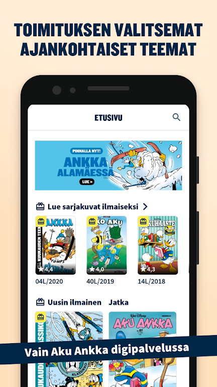 Aku Ankka digipalvelu Screenshot 2