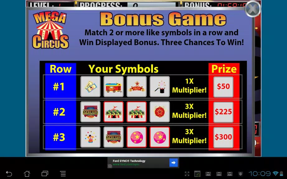 Mega Circus Slot Machine Screenshot 3