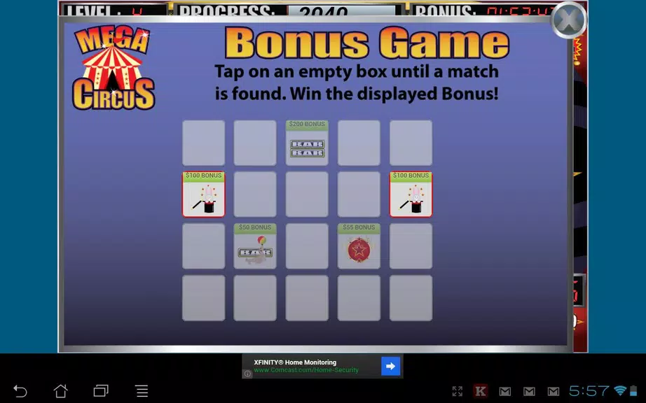 Mega Circus Slot Machine Screenshot 4