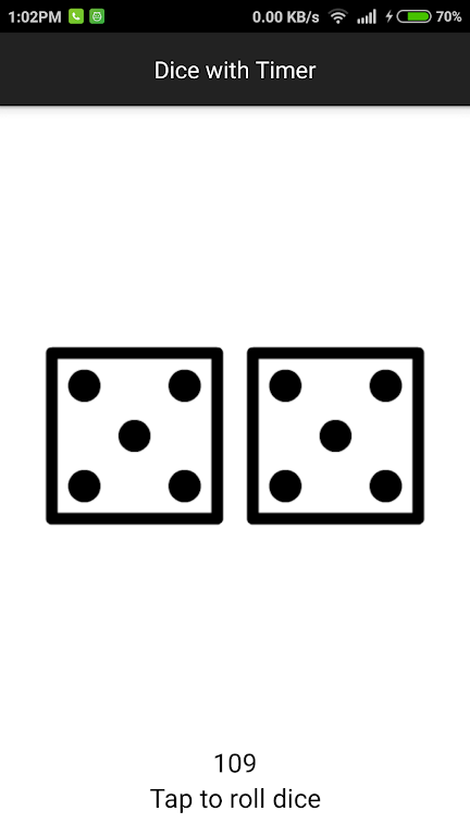 Dice with Timer - Free dice roller Screenshot 1 