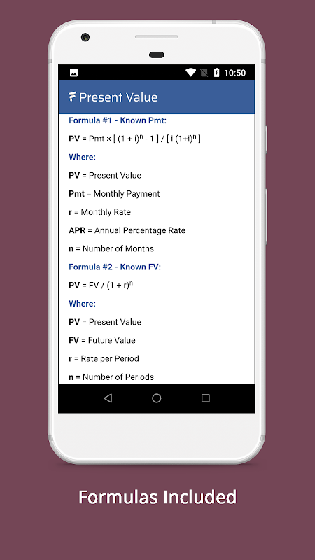 Present Value Calculator - PV Formula Screenshot 2