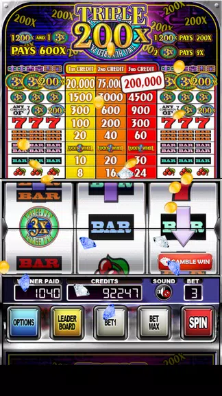 Triple 200x Pay Slot Machines Screenshot 1