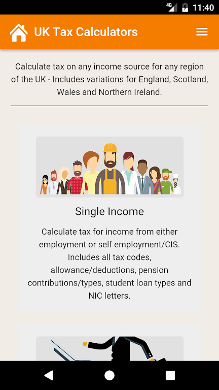 UK Tax Calculators Screenshot 1