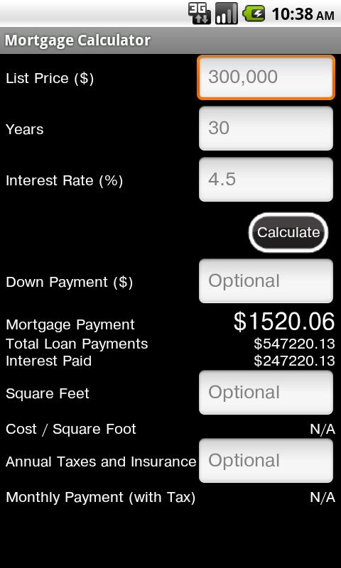 Mortgage Calculator Free Screenshot 1