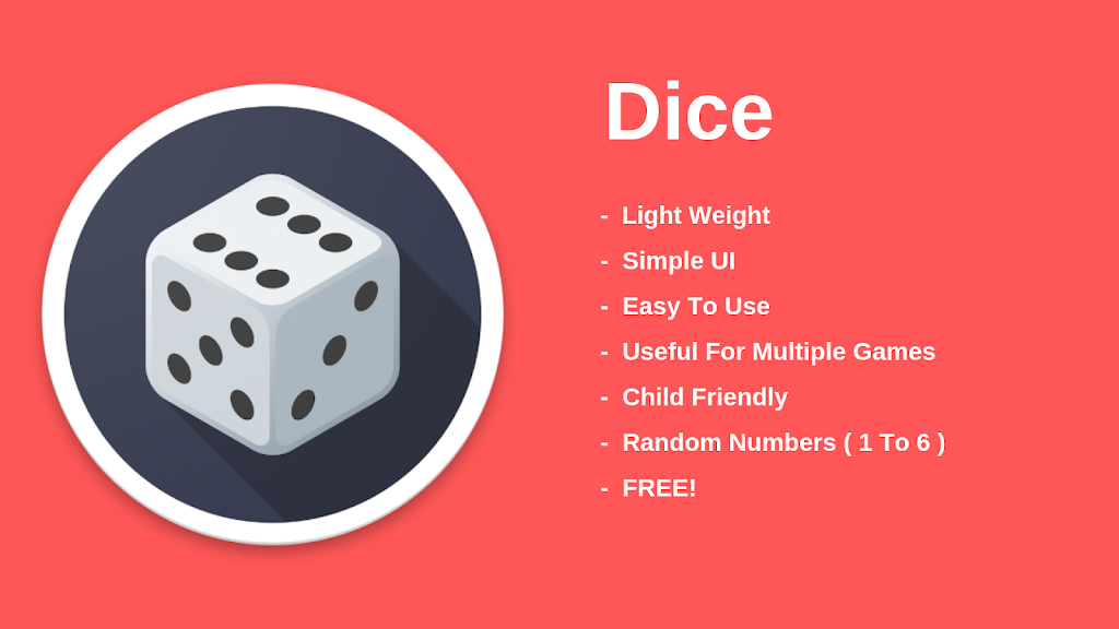 Dice - Simple Dice Roller Screenshot 1