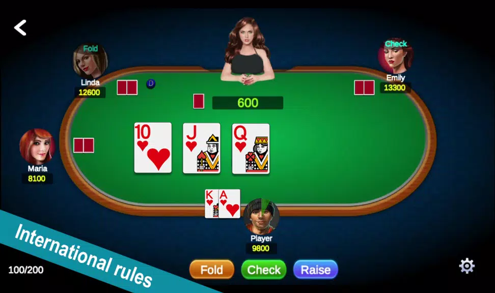 Poker Offline: Texas with Girl Screenshot 1