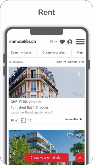 immobilier.ch Screenshot 1 