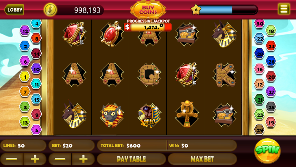 Pharaoh's Way of Fortune Slots Screenshot 1 