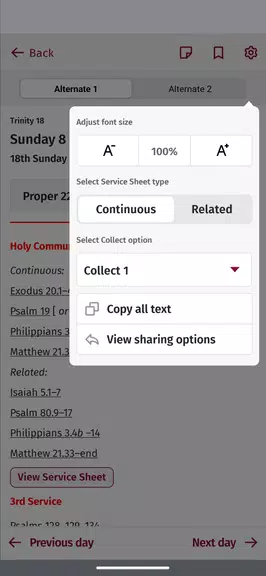 Lectionary: From the CofE Screenshot 4