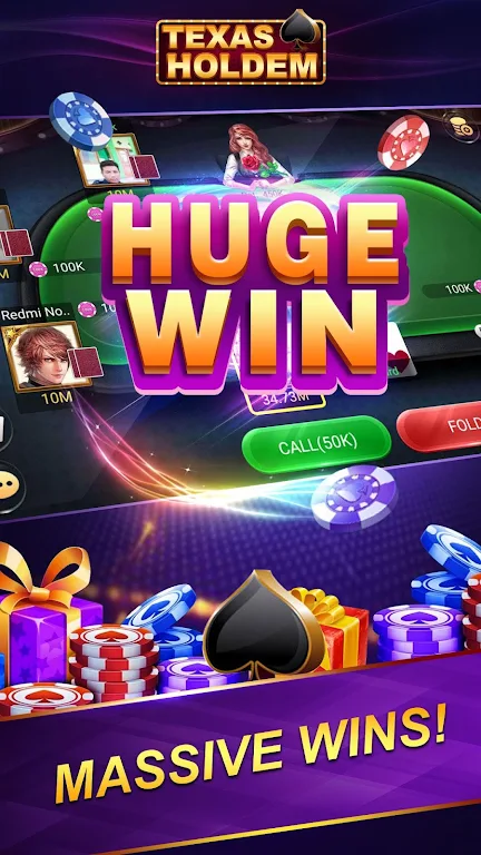 Online Texas Holdem Poker(koin gratis) Screenshot 2