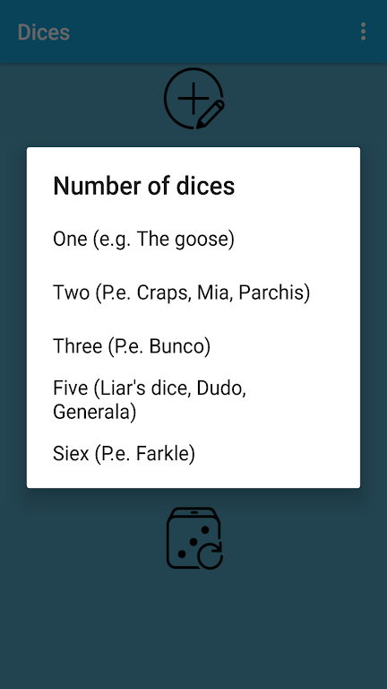 Virtual dice (One or more) Screenshot 4