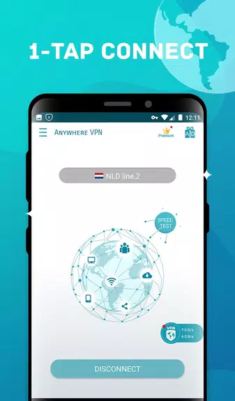 Anywhere VPN -Secure Free Unlimited VPN Proxy WiFi Screenshot 3