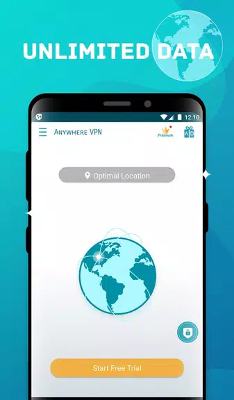 Anywhere VPN -Secure Free Unlimited VPN Proxy WiFi Screenshot 2