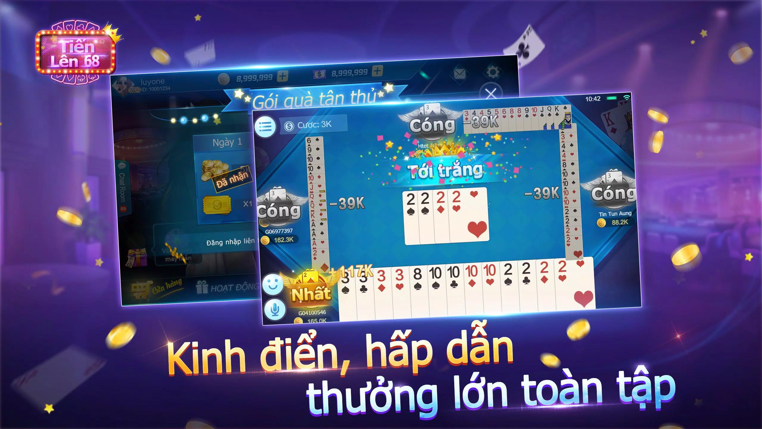 Tiến Lên Miền Nam 88-Poker bài phỏm Screenshot 2 