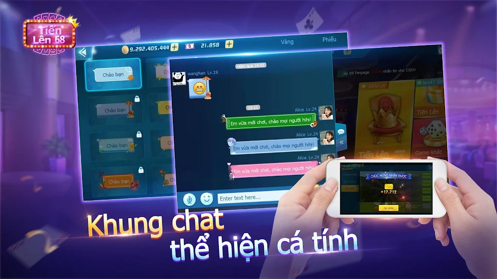 Tiến Lên Miền Nam 88-Poker bài phỏm Screenshot 1 