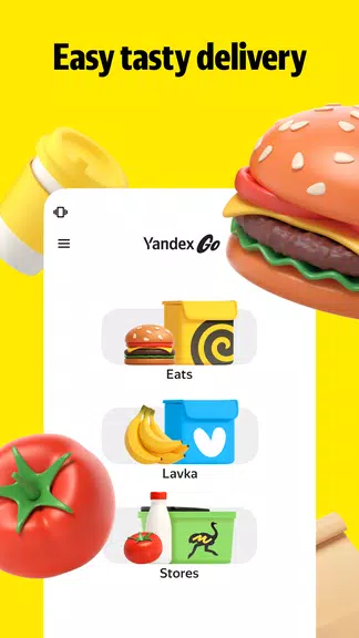 Yandex Go: Taxi Food Delivery Screenshot 2 