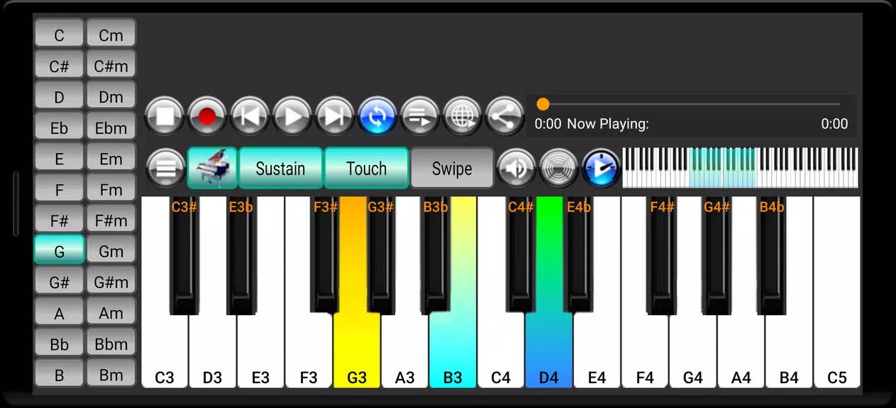 Strings and Piano Keyboard Screenshot 2