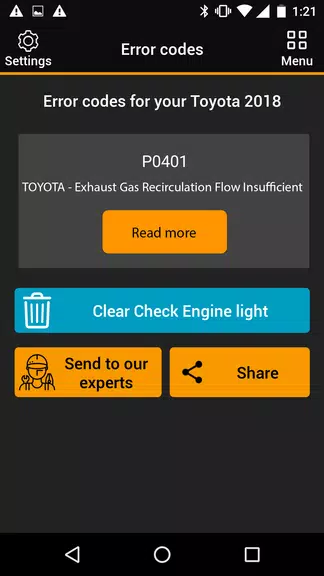 OBDclick Car Scanner OBD2 ELM Screenshot 3 