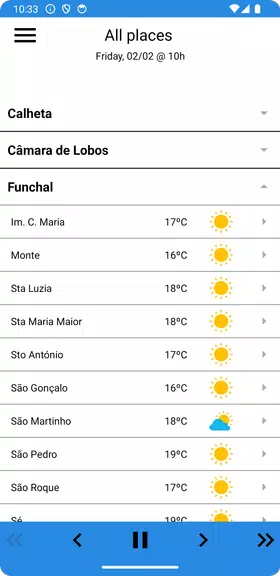 MadeiraWeather Screenshot 4 