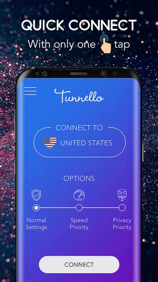 Tunnello VPN - Unblock Internet & Protect Privacy Screenshot 1 