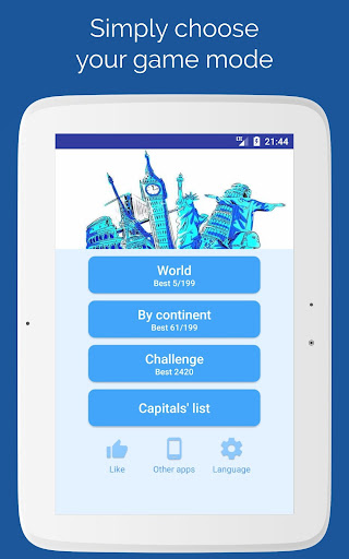Capitals of the countries - Quiz Screenshot 2