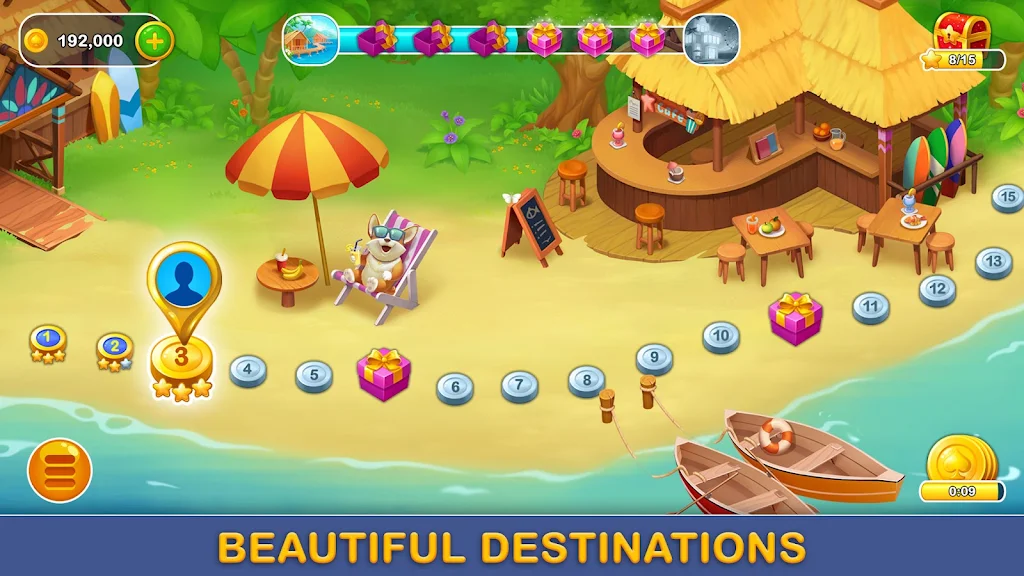 Seaside Solitaire: Сard Games Screenshot 3